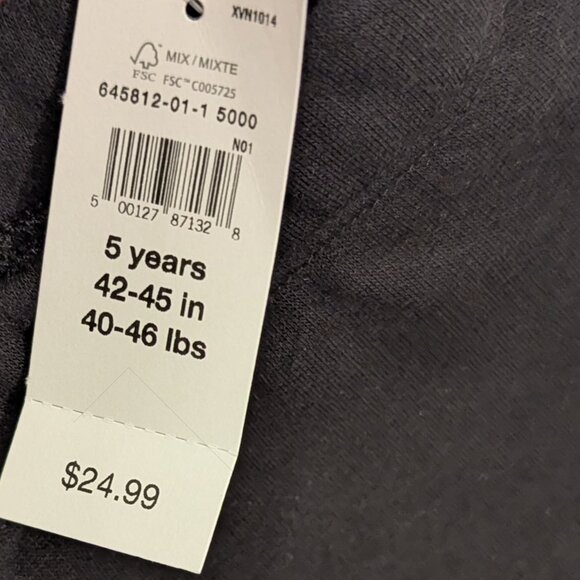 NWT BabyGap Cozy-Lined Leggings (Black) - Picture 7 of 11